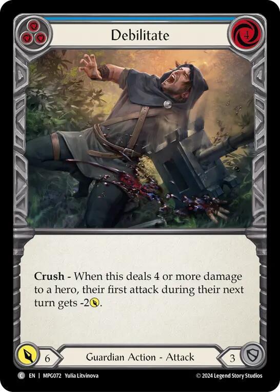 Debilitate (Blue) card image