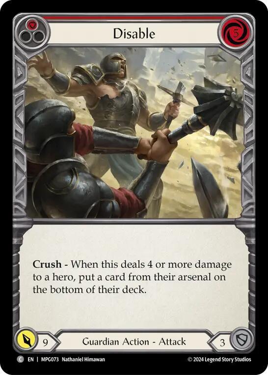 Disable (Red) card image