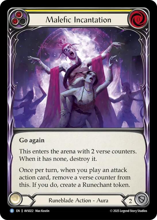 Malefic Incantation (Yellow) card image