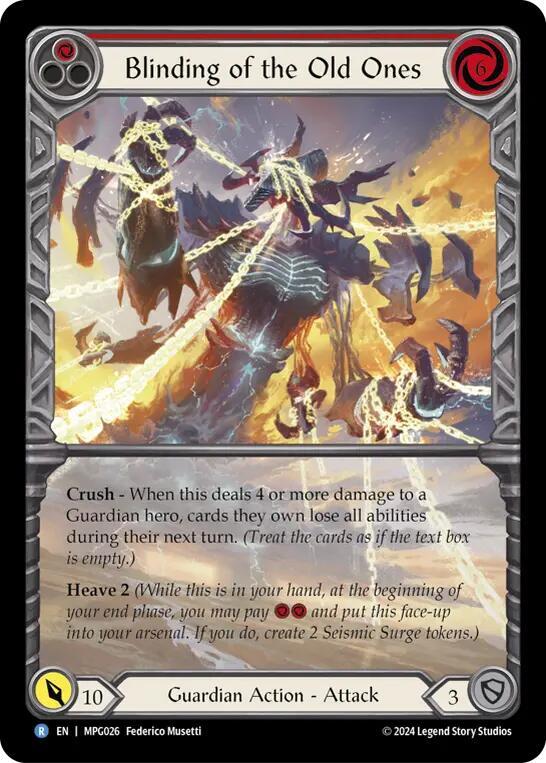 Blinding of the Old Ones (Extended Art) card image