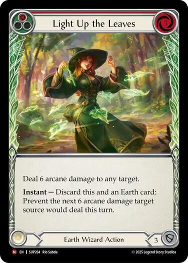 Light Up the Leaves (Red) card image