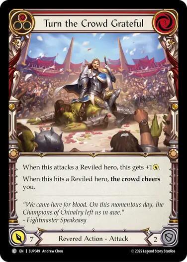 Turn the Crowd Grateful (Red) card image
