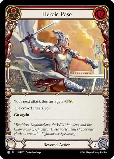 Heroic Pose (Red) card image