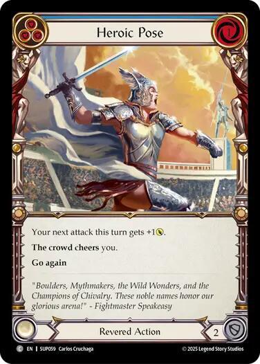 Heroic Pose (Blue) card image