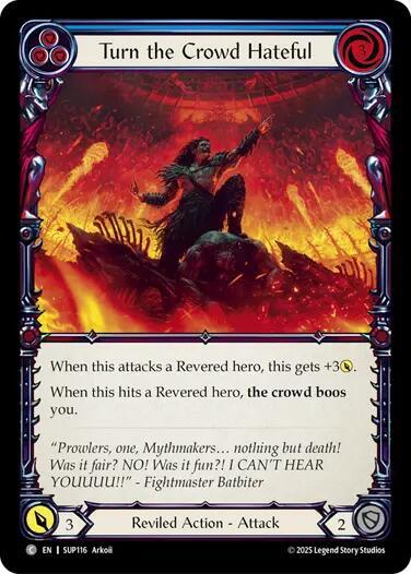 Turn the Crowd Hateful (Blue) card image