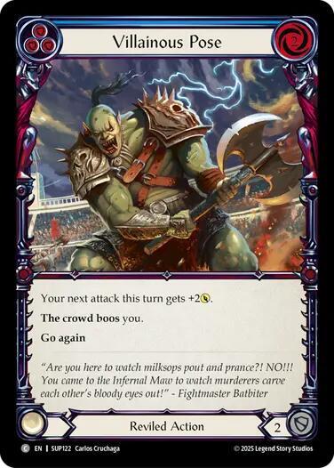 Villainous Pose (Blue) card image