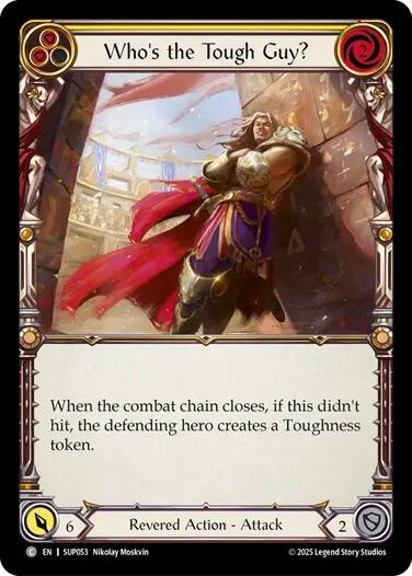 Who's the Tough Guy? (Yellow) card image