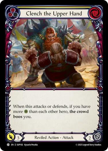 Clench the Upper Hand (Yellow) card image