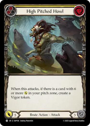 High Pitched Howl (Yellow) card image