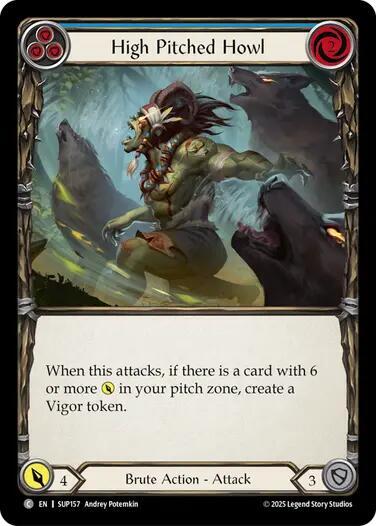 High Pitched Howl (Blue) card image