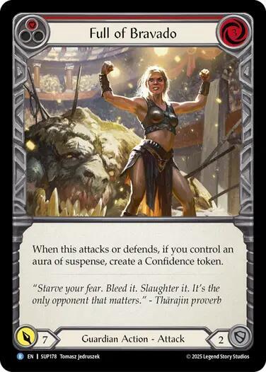 Full of Bravado (Red) card image
