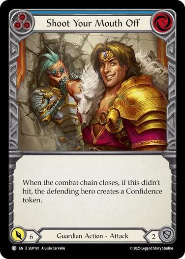 Shoot Your Mouth Off (Blue) card image