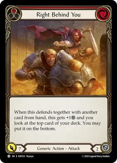 Right Behind You (Red) card image