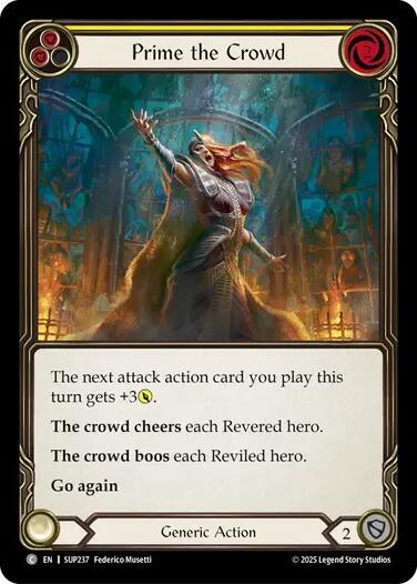 Prime the Crowd (Yellow) card image