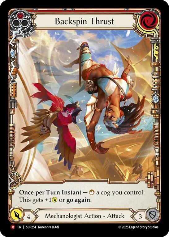 Backspin Thrust (Extended Art) card image