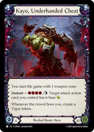 Kayo, Underhanded Cheat // Kayo, Strong-arm card image