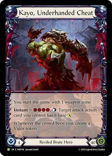 Kayo, Underhanded Cheat - HER148 card image