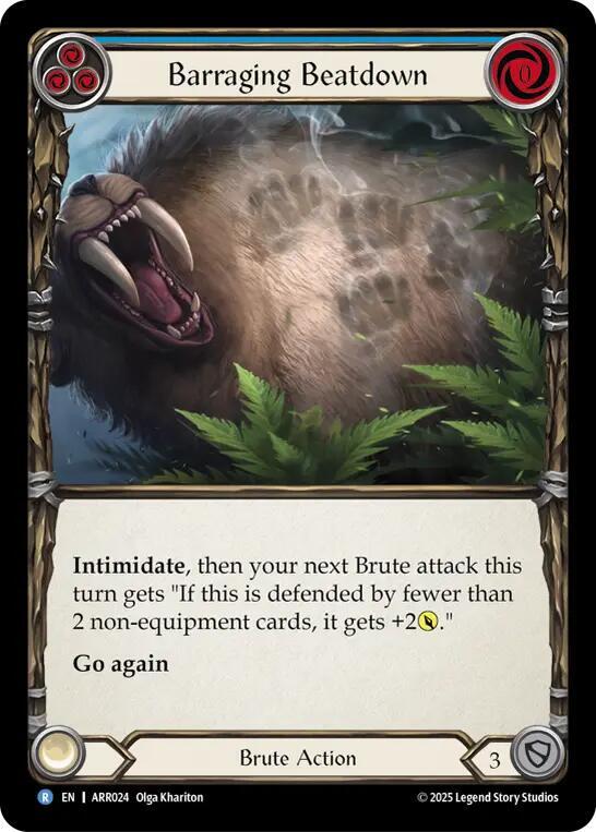 Barraging Beatdown (Blue) card image