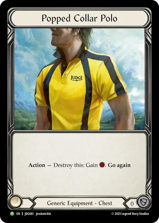 Popped Collar Polo - JDG061 card image