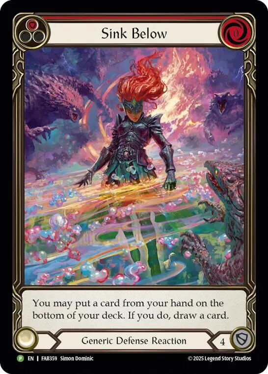 Sink Below (Red) - FAB359 card image