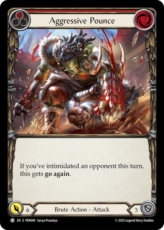 Aggressive Pounce (Red) card image