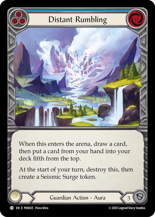 Distant Rumbling (Blue) card image
