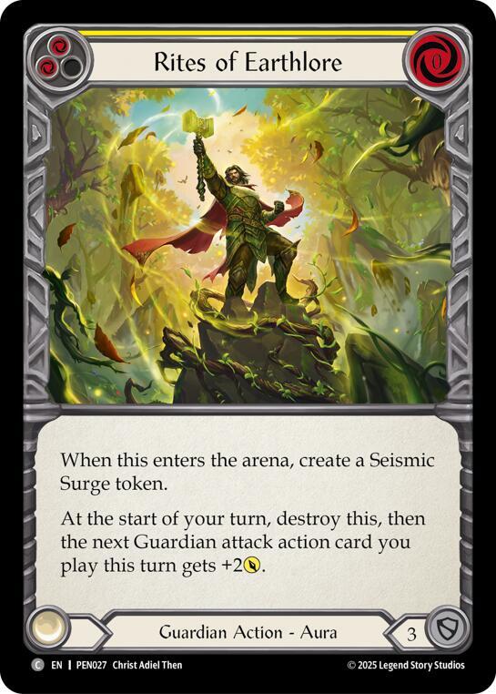 Rites Of Earthlore (Yellow) card image