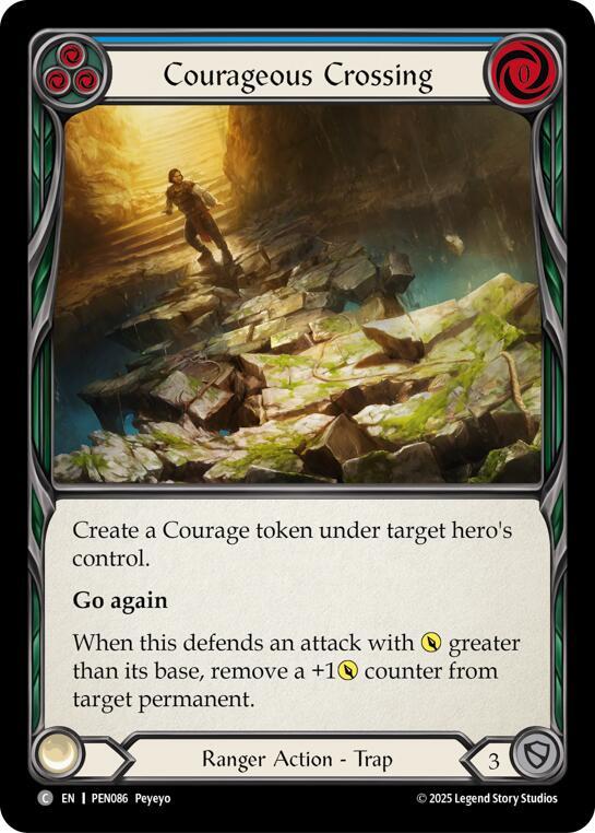 Courageous Crossing (Blue) card image