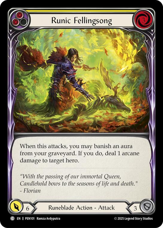 Runic Fellingsong (Yellow) card image