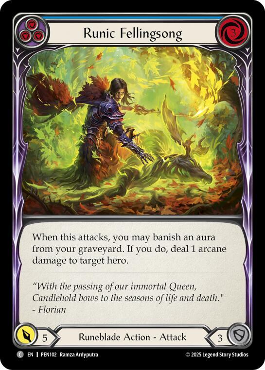 Runic Fellingsong (Blue) card image