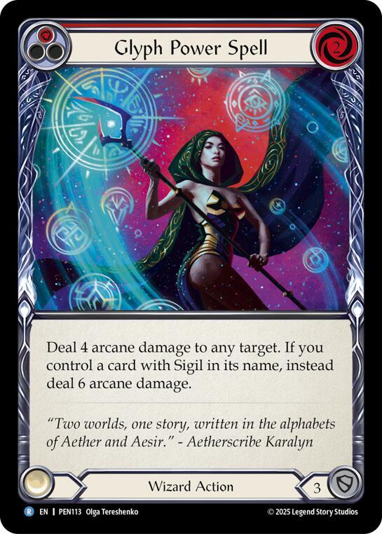 Glyph Power Spell (Red) card image