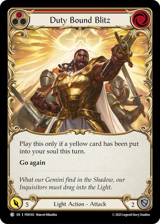 Duty Bound Blitz (Red) card image
