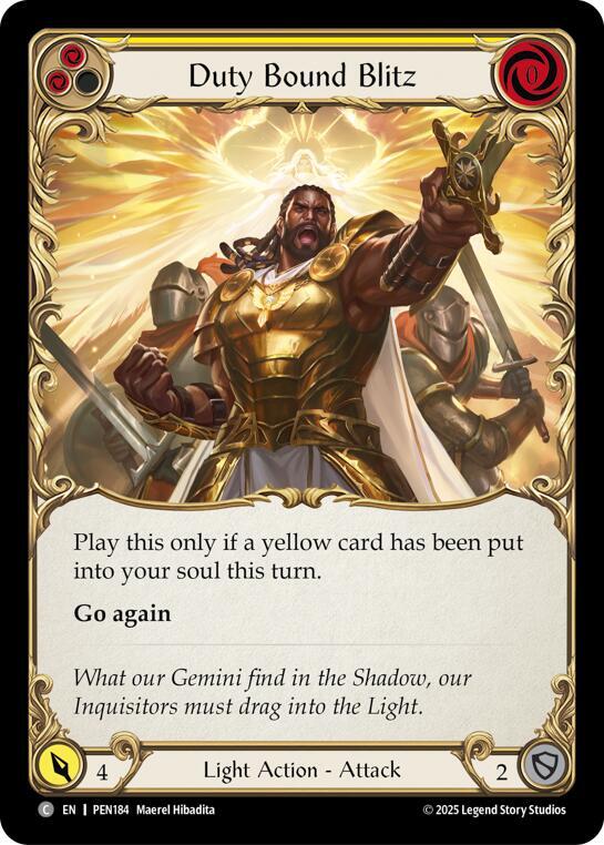 Duty Bound Blitz (Yellow) card image