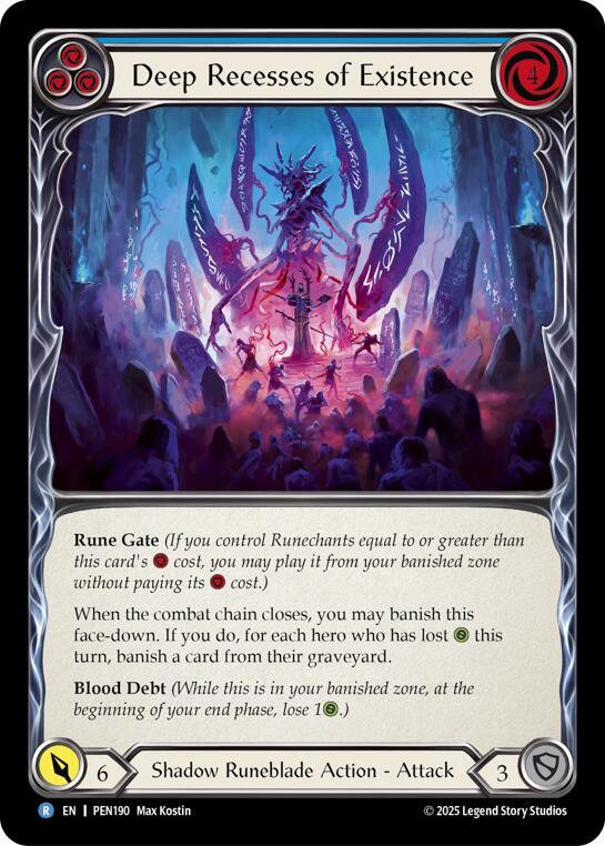 Deep Recesses Of Existence (Blue) card image
