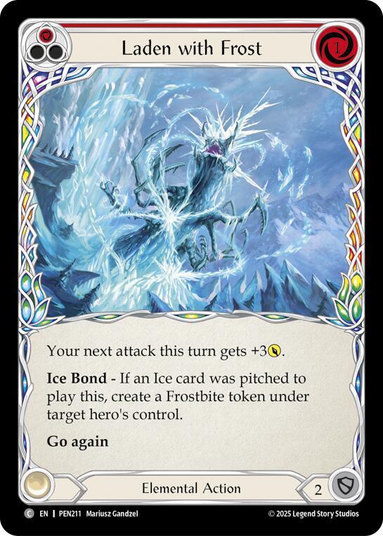 Laden With Frost (Red) card image