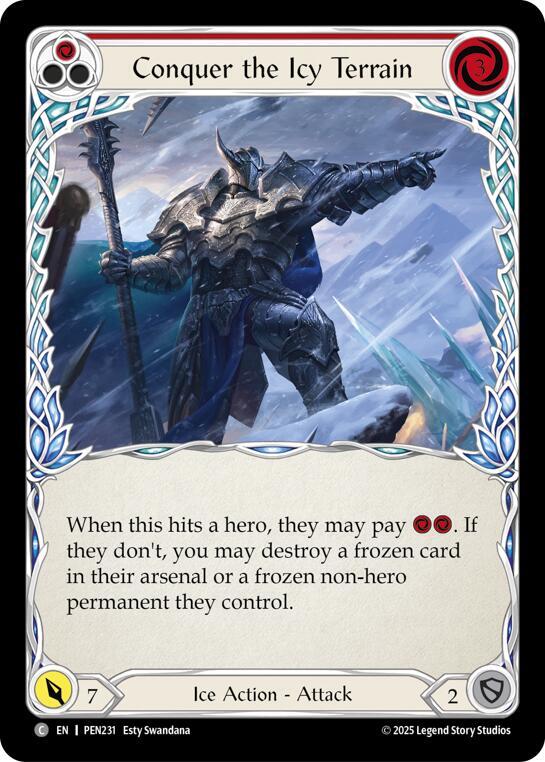 Conquer The Icy Terrain (Red) card image