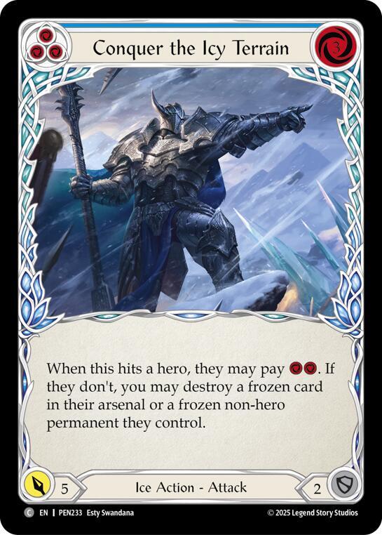 Conquer The Icy Terrain (Blue) card image
