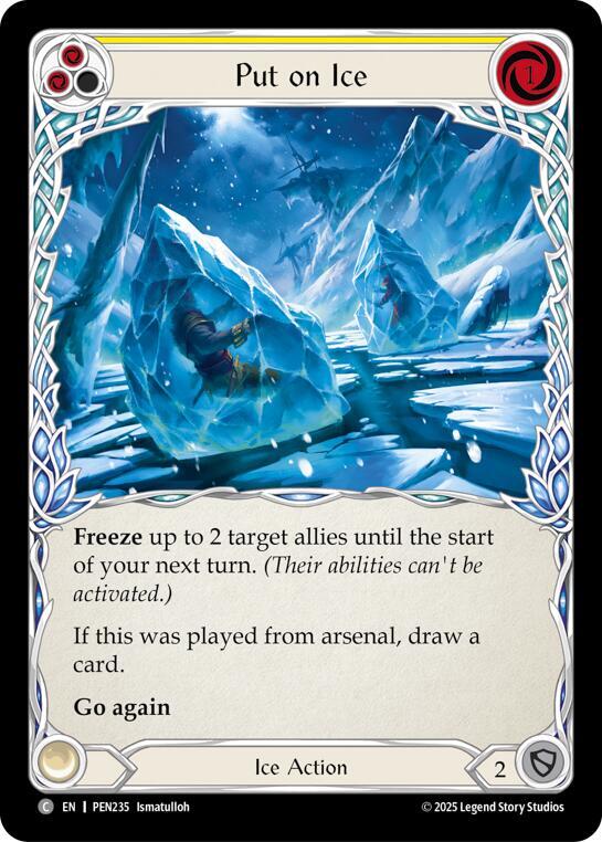 Put On Ice (Yellow) card image