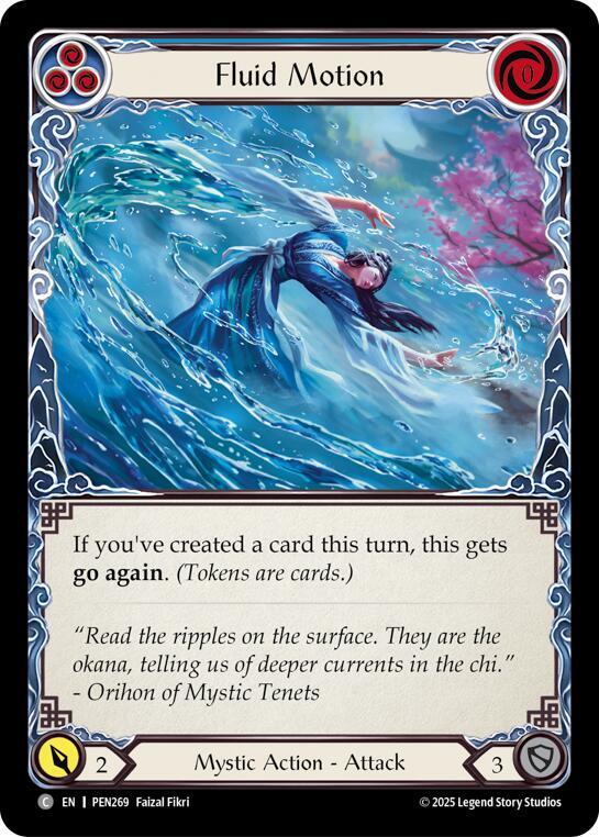 Fluid Motion (Blue) card image