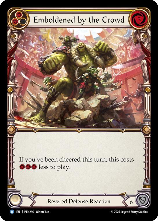 Emboldened By The Crowd (Yellow) card image