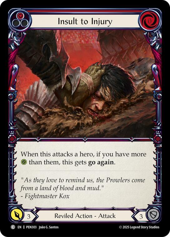 Insult To Injury (Red) card image