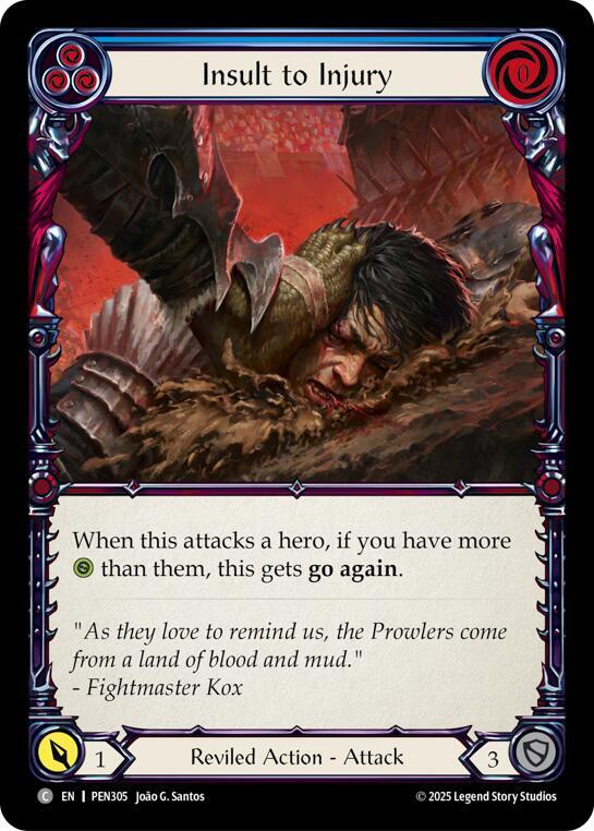 Insult To Injury (Blue) card image
