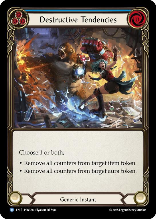 Destructive Tendencies (Blue) card image