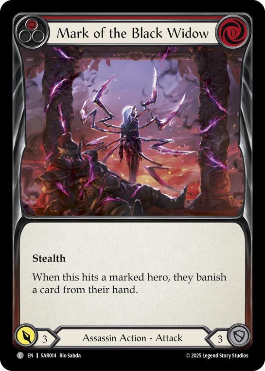 Mark of the Black Widow (Red) card image