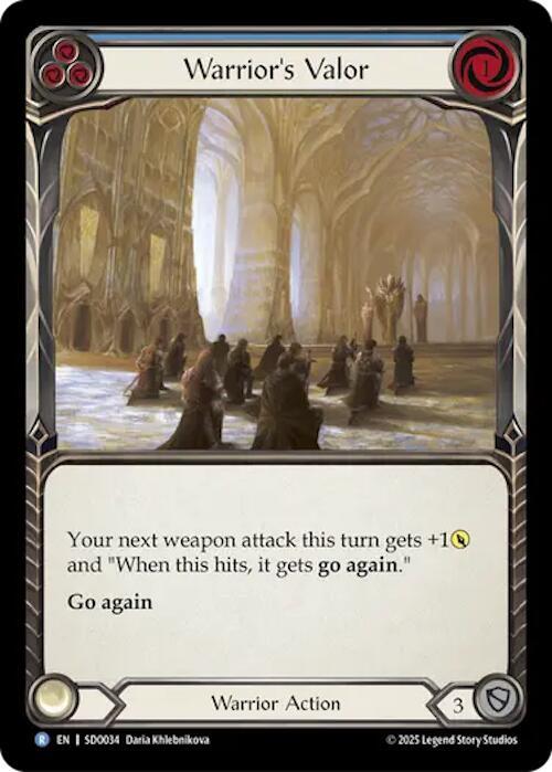Warrior's Valor (Blue) card image