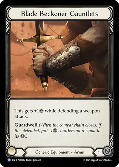 Blade Beckoner Gauntlets (SIY006) card image