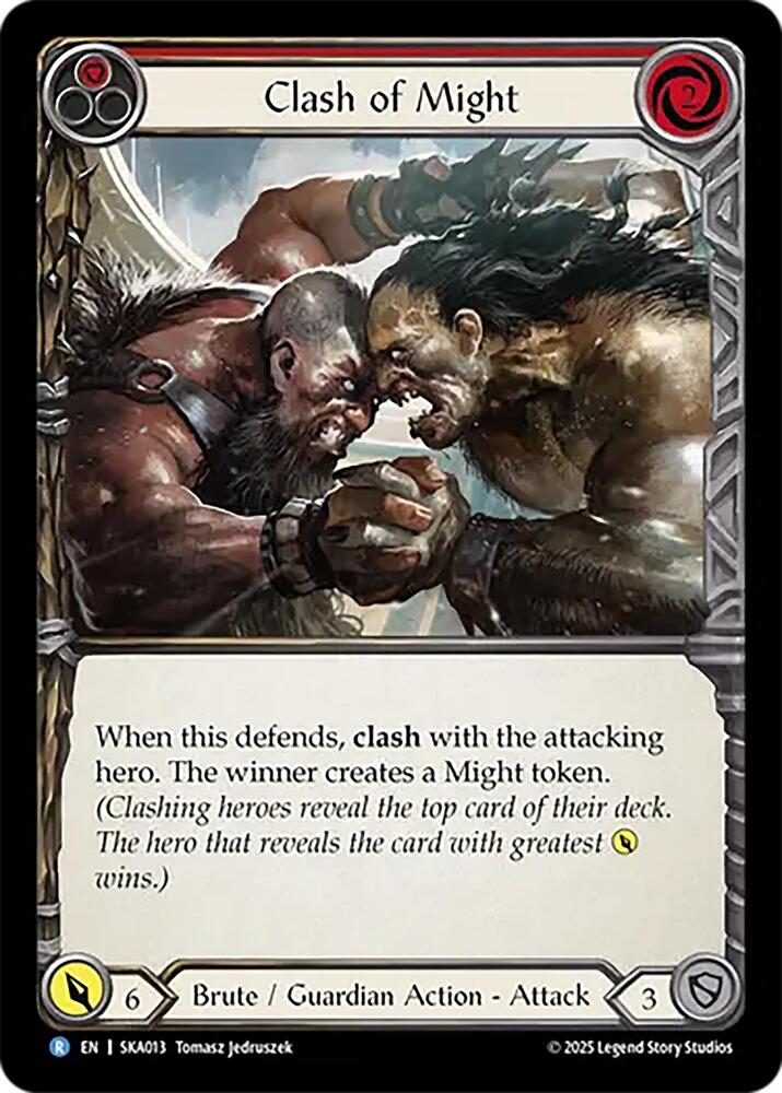 Clash of Might (Red) card image