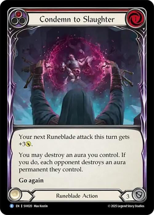 Condemn to Slaughter (Red) card image