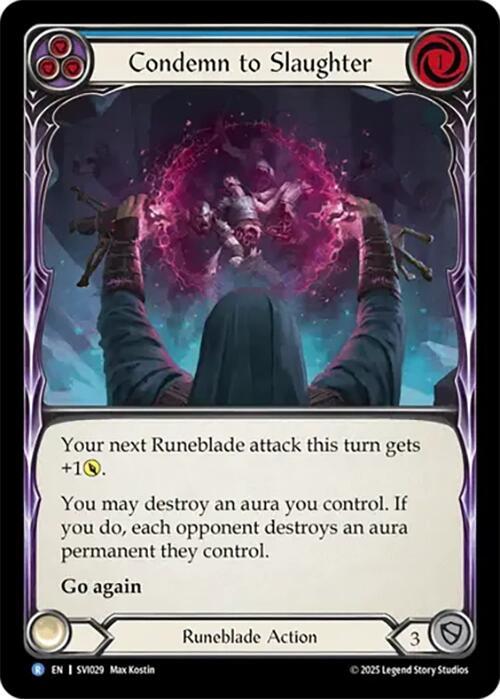 Condemn to Slaughter (Blue) card image