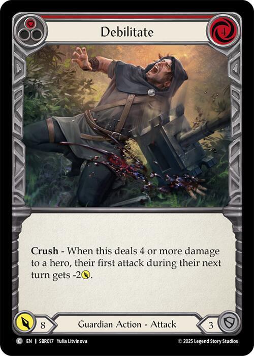 Debilitate (Red) card image